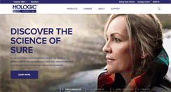 Desktop Screenshot of hologic.com