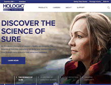Tablet Screenshot of hologic.com